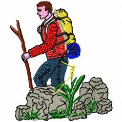 Camping Embroidery Design 11